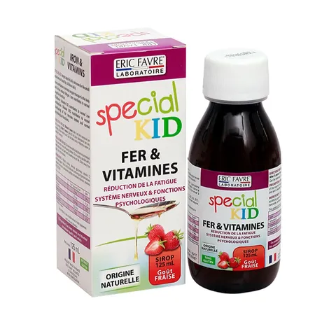 Siro Bổ Sung Sắt và Vitamin Cho Trẻ Em Special Kid Fer & Vitamines - Hỗ Trợ Tăng Cường Sức Đề Kháng và Phát Triển Toàn Diện 125ml
