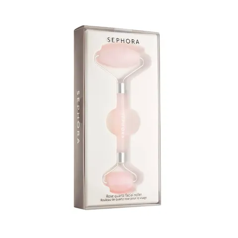 Thanh lăn massage mặt Sephora Rose Quartz Facial Roller - Giảm bọng mắt, làm săn chắc da, hỗ trợ hấp thụ dưỡng chất cho làn da tươi trẻ.