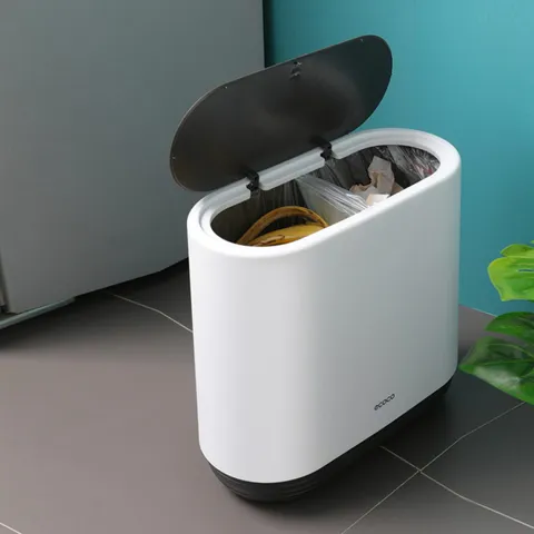 Thùng rác Ecoco E1906 10L - Thiết kế nhỏ gọn, chất liệu nhựa ABS cao cấp, phù hợp dùng cho nhà ở và văn phòng, dễ vệ sinh.