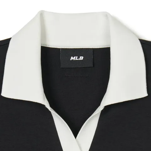 Váy Polo MLB New York Yankees Varsity Lettering Slim Fit - Thời Trang Năng Động, Đi Chơi, Du Lịch, Màu Đen 3FOPV0143-50BKS