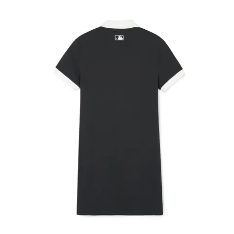 Váy Polo MLB New York Yankees Varsity Lettering Slim Fit - Thời Trang Năng Động, Đi Chơi, Du Lịch, Màu Đen 3FOPV0143-50BKS