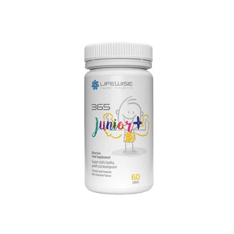 Viên uống LifeWise 365 Junior+ cung cấp vitamin cho trẻ - Hỗ trợ phát triển xương, trí nhớ và miễn dịch tốt hơn, 60 viên/ngày.