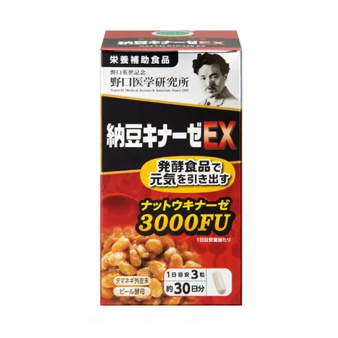 Viên uống Nattokinase 3000Fu Nhật Bản - Hỗ trợ sức khỏe tim mạch và phòng ngừa tai biến - Hộp 90 viên chất lượng cao