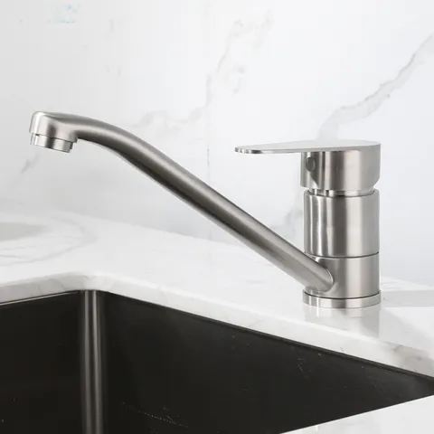 Vòi Lavabo Nóng Lạnh Thân Dài Inox 304 Hobby Home Decor VRM3 - Sang Trọng, Chống Gỉ, Dễ Dàng Vệ Sinh cho Nội Thất Hiện Đại