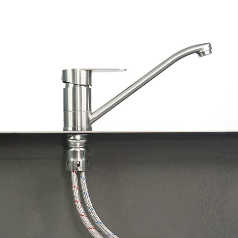 Vòi Lavabo Nóng Lạnh Thân Dài Inox 304 Hobby Home Decor VRM3 - Sang Trọng, Chống Gỉ, Dễ Dàng Vệ Sinh cho Nội Thất Hiện Đại