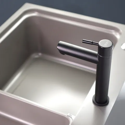 Vòi Nước Chậu Lavabo Inox 304 Cao Cấp - Thiết Kế Hiện Đại Đen - Bảo Hành 12 Tháng, Phù Hợp Nhiều Phong Cách Nội Thất
