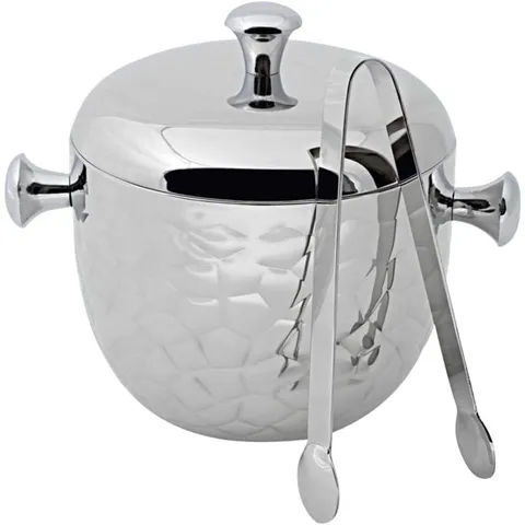 Xô Đựng Đá Mạ Bạc Có Nắp Edzard Ice Bucket Rico - Sang Trọng Giữ Lạnh Lên Đến 8 Giờ - Dụng Cụ Tiệc Tùng Hè Nóng Bức