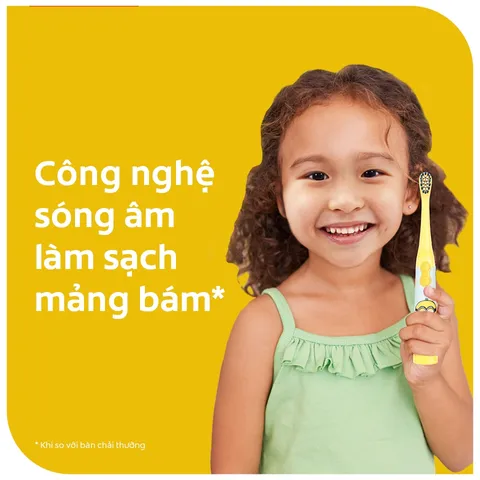 Bàn Chải Đánh Răng Điện Trẻ Em Colgate Minion - Thiết Kế Đáng Yêu, Công Nghệ Sóng Âm Dịu Nhẹ, Thích Hợp Cho Bé Từ 3 Tuổi Trở Lên