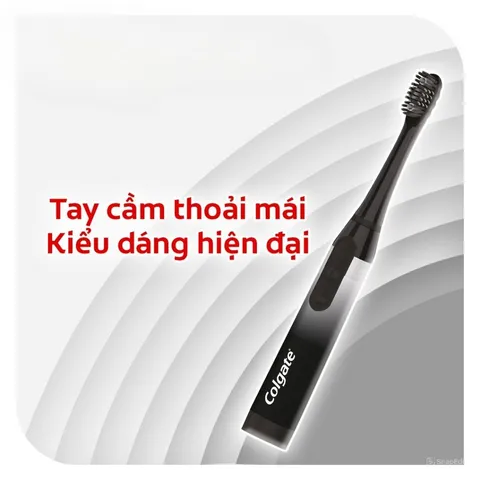 Bàn chải điện Colgate Sonic 360 - Công nghệ sóng âm, thiết kế thon gọn, làm sạch răng hiệu quả cho người lớn và trẻ em từ 8 tuổi trở lên