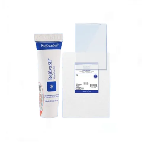 Bộ 2 sản phẩm ngừa sẹo lồi Rejuvasil Scar FX Heal Kit - Gel và miếng dán hỗ trợ mờ sẹo an toàn, hiệu quả cho mọi loại da