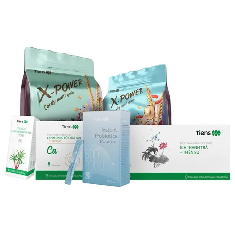 Bộ 6 sản phẩm hỗ trợ kiểm soát cân nặng Tiens - Thực phẩm chức năng bổ sung canxi, lợi khuẩn, giúp giữ dáng và bảo vệ sức khỏe