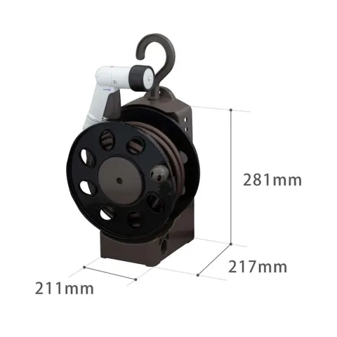 Bộ cuộn vòi tưới cây treo tường đa năng Takagi R1410BR 10m - 4 chế độ phun, thiết kế gọn nhẹ, tiện lợi cho khu vườn xanh tươi