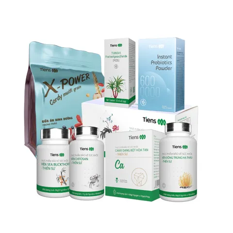 Bộ sản phẩm Thiên Sư hỗ trợ sức khỏe - Thanh lọc, giải độc với 8 loại thực phẩm chức năng dinh dưỡng cao cấp hỗ trợ tăng cường đề kháng.