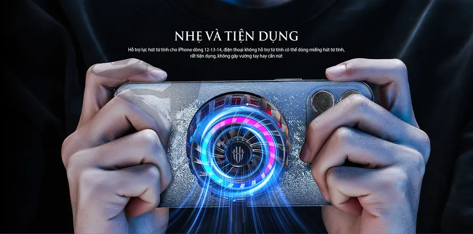 Bộ Tản Nhiệt Điện Thoại Nubia RedMagic 4 Pro 27W - Làm Mát Thông Minh, Kiểm Soát Tiếng Ồn, Công Nghệ REDMAGIC 4.0