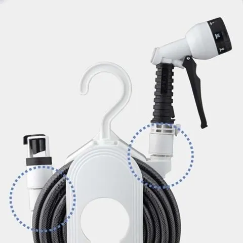 Bộ Vòi Tưới Cây 10m Takagi R110CG - Thiết Kế Nhỏ Gọn Tiện Dụng Cho Khu Vườn, 7 Chế Độ Phun Nước, Ống Dây Chất Lượng Cao