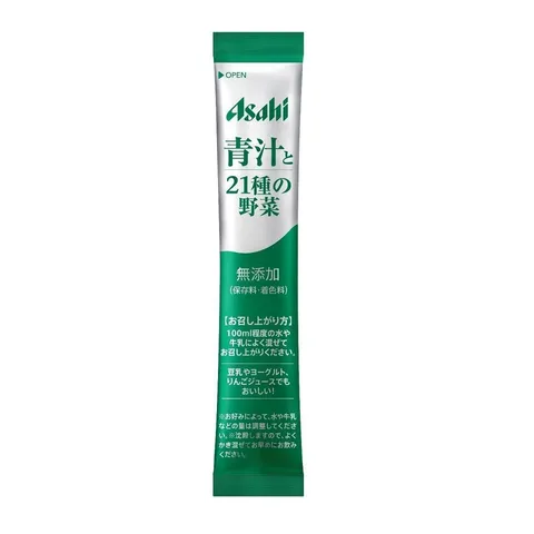 Bột rau củ Asahi Aojiru Green Juice - Hỗ Trợ Tiêu Hóa Từ 21 Loại Rau Củ, Giàu Chất Xơ & Vitamin - Hộp 40 Gói Tiện Dụng