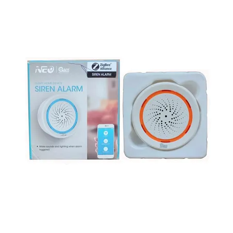 Cảm biến báo khói Zigbee Tuya ZSM1 gắn trần - Thiết bị an ninh thông minh, cảnh báo hỏa hoạn, pin CR123A, kết nối WiFi