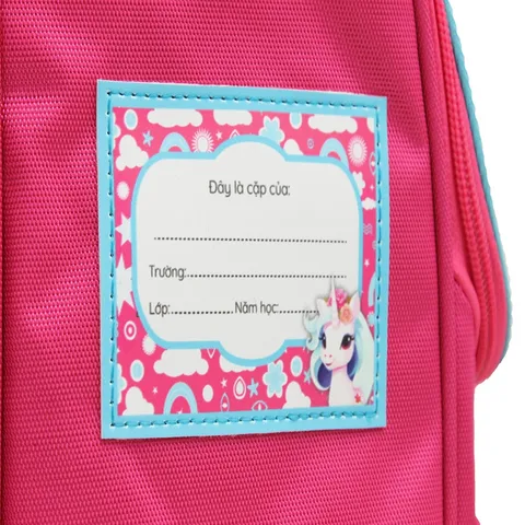 Balo Chống Gù Thiên Long Unicorn BP-018 Hồng - Thiết Kế Dễ Thương, Trọng Lượng Nhẹ, Giúp Giữ Tư Thế Cho Bé, Ngăn Chứa Rộng Rãi