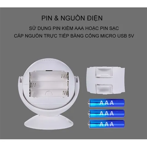 Chuông Báo Động Chống Trộm Hồng Ngoại CTFAST 01 - Thiết Bị An Ninh Với 35 Nhạc Chuông và Cảm Biến Thông Minh