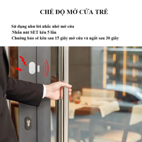 Chuông Báo Khách Chống Trộm CTFAST MC-03 - Nhiều Chế Độ, Âm Thanh Lên Đến 130db, Thiết Bị An Ninh Thông Minh Cho Gia Đình