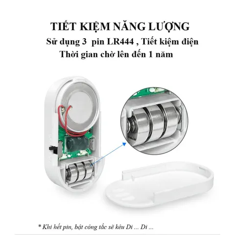 Chuông Báo Khách Chống Trộm CTFAST MC-03 - Nhiều Chế Độ, Âm Thanh Lên Đến 130db, Thiết Bị An Ninh Thông Minh Cho Gia Đình