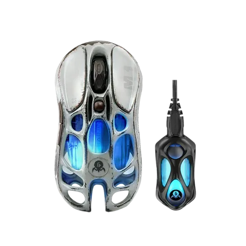 Chuột Gaming Không Dây Gravastar Mercury M1 Pro - LED RGB, Thiết Kế Công Thái Học, Độ Chính Xác Cao, Tương Thích Bluetooth, Phiên Bản Batte Worn Gray