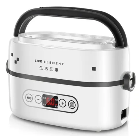 Hộp cơm điện hẹn giờ Life Element F27 - Nấu cơm, hấp, luộc, hâm nóng nhanh chỉ mất 10-15 phút, phù hợp cho văn phòng và du lịch.