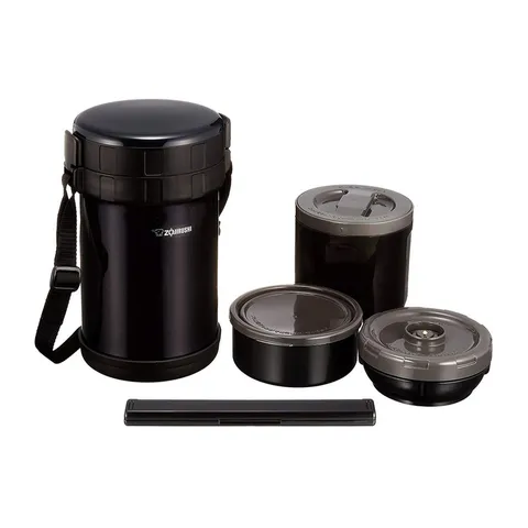 Hộp Cơm Giữ Nhiệt Zojirushi XE20-AD - 3 Ngăn Cao Cấp Cho Văn Phòng Và Picnic, Chất Liệu Nhựa An Toàn, Giữ Nóng 6 Giờ