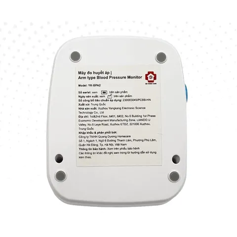 Máy Đo Huyết Áp Bắp Tay Tự Động Yonker YK-BPA2 - Chứng Nhận CE, FDA, Màn Hình Lớn, Pin Lithium, Dành Cho Người Lớn Tuổi, Tiện Dụng Khi Du Lịch