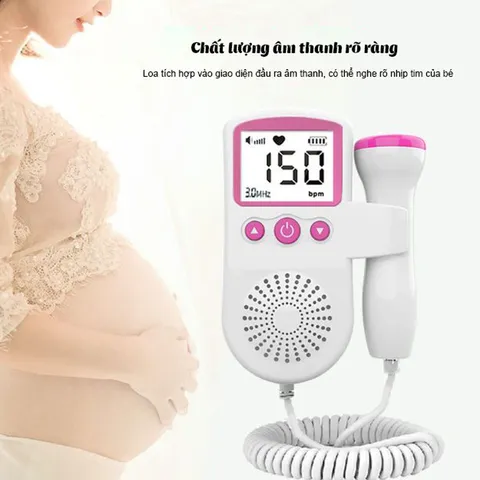 Máy Đo Nhịp Tim Thai Cá Nhân Doppler DN50 - Nghe Tim Thai Từ Tuần Thứ 16, Thiết Bị Chăm Sóc Sức Khỏe Hiện Đại