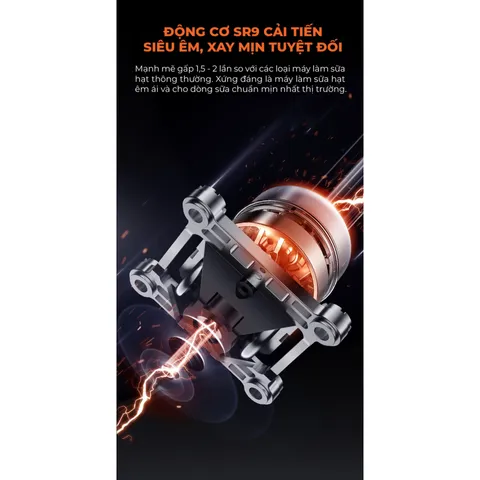 Máy làm sữa hạt Unie V9s Pro 8 chế độ - Động cơ siêu êm, xay mịn, tính năng thông báo giọng nói, dung tích 1.75L, an toàn cho sức khỏe