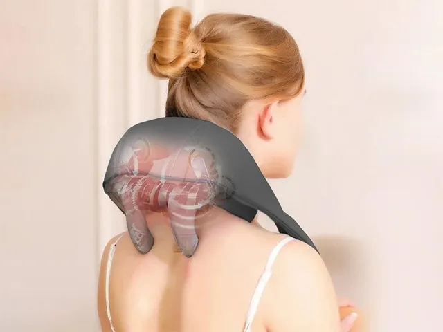 Máy Massage Cổ Vai Gáy Kachi MK366 4D - Thiết Kế Độc Đáo, Đầu Massage Silicon Mềm, Hỗ Trợ Giảm Đau, Tăng Tuần Hoàn Máu