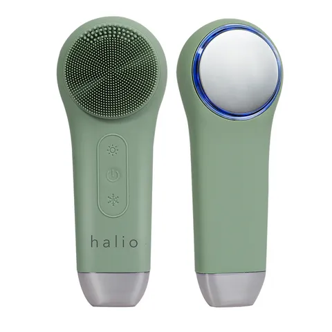 Máy rửa mặt massage Halio Multi-Task - Tích hợp ánh sáng đỏ-xanh và nhiệt, làm sạch sâu, hỗ trợ cải thiện mụn, se khít lỗ chân lông.