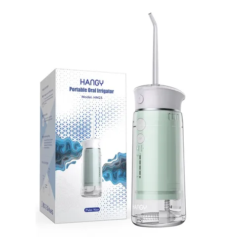 Máy tăm nước gấp gọn 3 chế độ làm sạch Hangy HM23 - Công nghệ tia nước siêu âm, áp suất 120PSI, chăm sóc răng miệng hiệu quả tại nhà