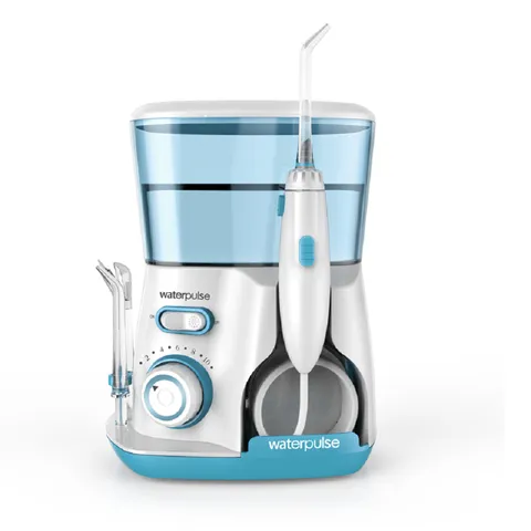 Máy Tăm Nước Gia Đình Waterpulse V300 - 5 Đầu Phun, 10 Mức Độ Phun, Giúp Làm Sạch Răng và Massage Nướu Hiệu Quả