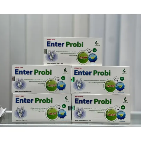 Men vi sinh Enter Probi - Hỗ trợ tiêu hóa cho trẻ và người lớn, bổ sung lợi khuẩn, hộp 20 ống x 10ml chất lượng cao