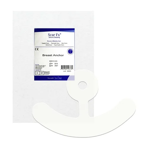 Miếng dán mờ sẹo Rejuvaskin Scar FX Breast Piece - Giải pháp chăm sóc vết mổ ngực, 100% silicone y tế, làm phẳng và giảm sẹo hiệu quả.
