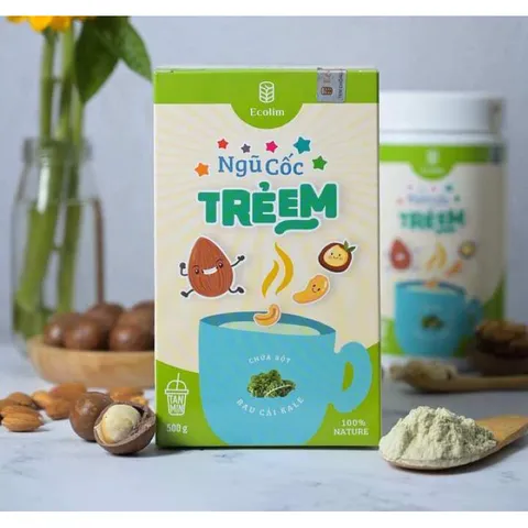 Ngũ Cốc Hữu Cơ Ecolim Cho Trẻ Em - Bữa Sáng Dinh Dưỡng, Chứa Protein & Vitamin Từ Rau Cải Kale - Hộp 500g