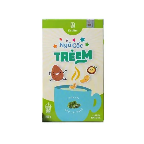 Ngũ Cốc Hữu Cơ Ecolim Cho Trẻ Em - Bữa Sáng Dinh Dưỡng, Chứa Protein & Vitamin Từ Rau Cải Kale - Hộp 500g
