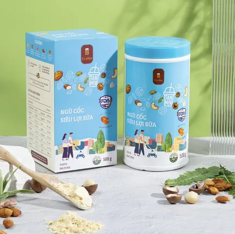 Ngũ Cốc Lợi Sữa Ecolim 500g Cho Mẹ Sau Sinh - Tăng Cường Dinh Dưỡng & Lượng Sữa Tự Nhiên, An Toàn & Hữu Cơ