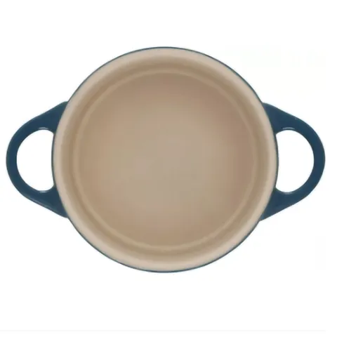 Nồi Gang Mini Le Creuset 10cm Màu Xanh Cổ Vịt - Phong Cách Hiện Đại Dùng Đựng Món Ăn Nhẹ và Tráng Miệng - Bền Chắc Chống Nhiệt