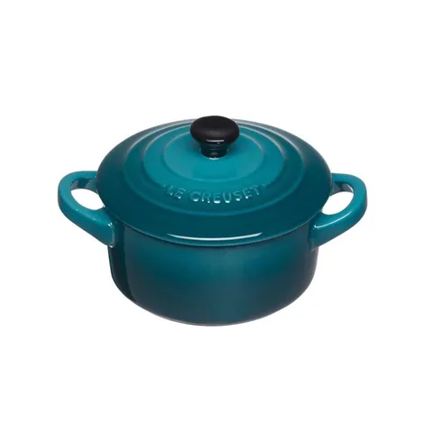 Nồi Gang Mini Le Creuset 10cm Màu Xanh Cổ Vịt - Phong Cách Hiện Đại Dùng Đựng Món Ăn Nhẹ và Tráng Miệng - Bền Chắc Chống Nhiệt