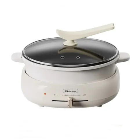 Nồi lẩu điện đa năng tháo rời Bear DHG-C40T1 - Dung tích 4L, công suất 1500W, thiết kế hiện đại, chống dính, tiện lợi cho gia đình