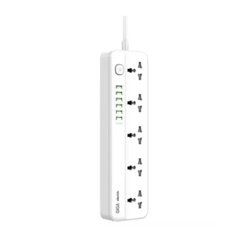Ổ Cắm Điện Giga Electric GS-C5614 - 5 Cổng Tiêu Chuẩn & 6 Cổng USB Sạc Nhanh - Thiết Bị Gia Đình Thông Minh An Toàn Cho Trẻ Em