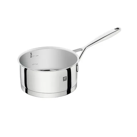 Quánh Zwilling Passion 16cm Không Nắp - Nồi Inox Chất Lượng Cao, Đáy Phân Bố Nhiệt Đều, Dùng Cho Bếp Từ, Dễ Vệ Sinh