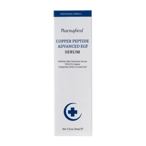 Serum Pharmaform Copper Peptide Advanced EGF 30ml - Hỗ trợ phục hồi da, tăng cường elastin, giảm nếp nhăn - Dưỡng da hiệu quả, an toàn.