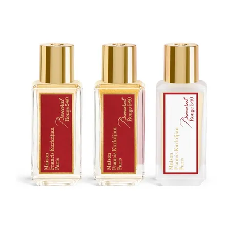 Bộ 3 sản phẩm chăm sóc tóc và da Baccarat Rouge 540 - Nước hoa xịt, dầu dưỡng thể và dầu dưỡng toàn thân từ Maison Francis Kurkdjian Paris