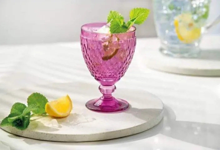 Set 4 Ly Thủy Tinh Pha Lê Màu Berry 2024 Villeroy & Boch - Sang Trọng, Đẹp Mắt, Dùng Đựng Cocktail, Thức Uống