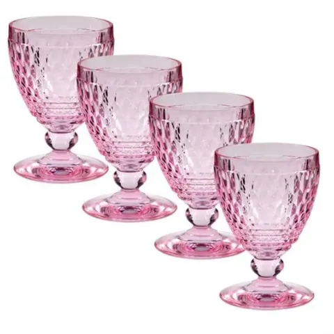 Set 4 Ly Thủy Tinh Pha Lê Màu Berry 2024 Villeroy & Boch - Sang Trọng, Đẹp Mắt, Dùng Đựng Cocktail, Thức Uống