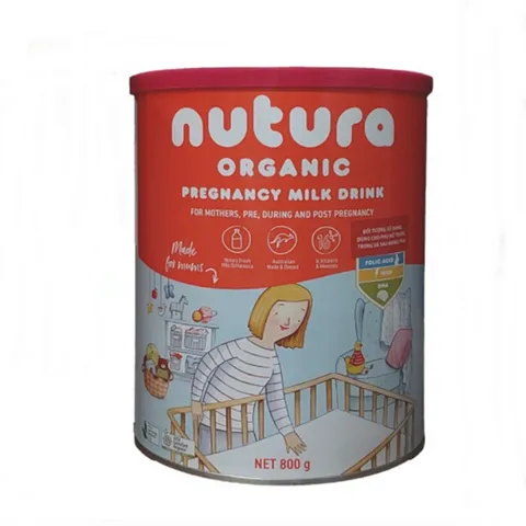 Sữa Công Thức Hữu Cơ Dành Cho Bà Bầu Nutura 800g - Đầy Đủ Dinh Dưỡng Cho Mẹ Mang Thai, An Toàn Và Chất Lượng